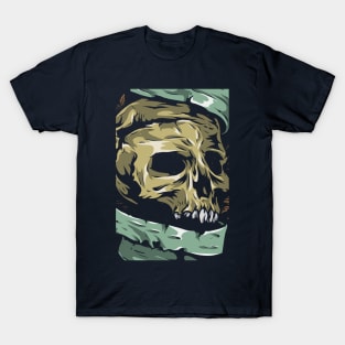 Khaki Skull T-Shirt